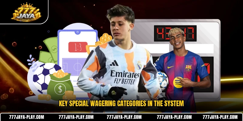 Key special wagering categories in the system